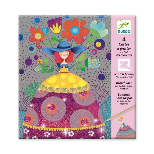 Djeco Kraskaarten- Beauties ball