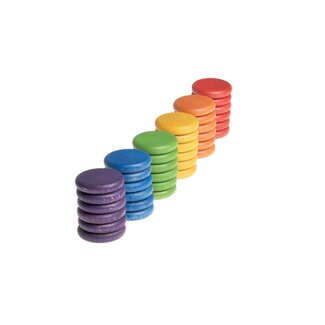 Grapat 36 schijfjes, 6 kleuren