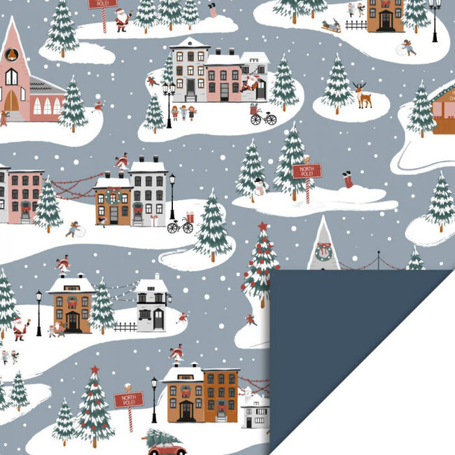 Inpakken in kerst cadeaupapier