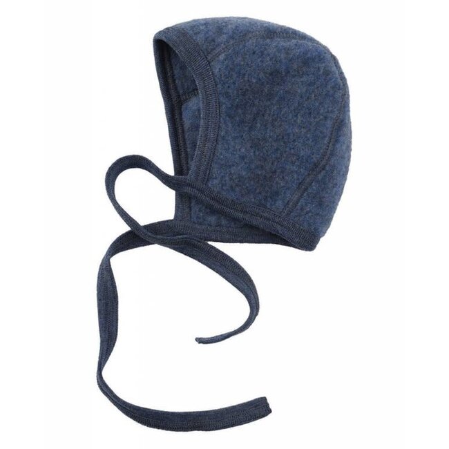 Engel Wolfleece strikmutsje - Blue melange