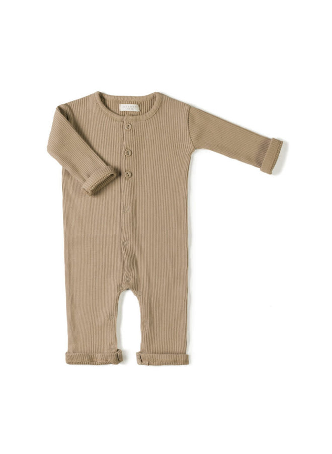 Rib onesie - Biscuit