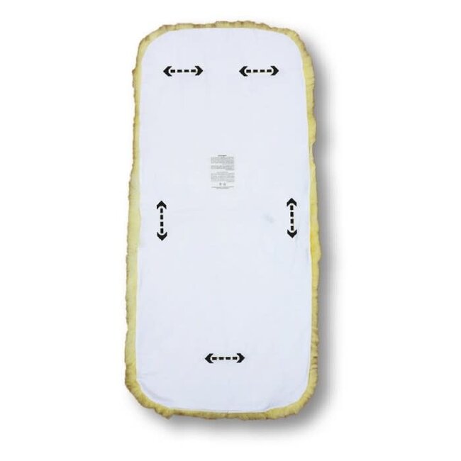 Heitmann Felle Schapenvacht medicinaal gelooid inlegger kinderwagen/wieg (73x33)