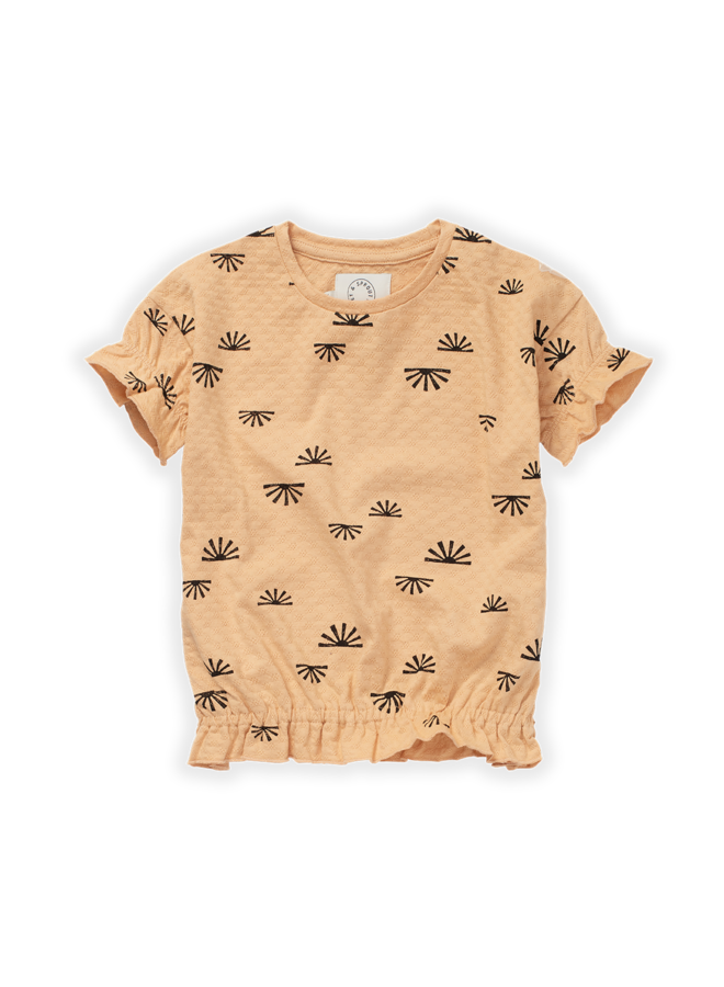 Pointelle T-shirt sunshine