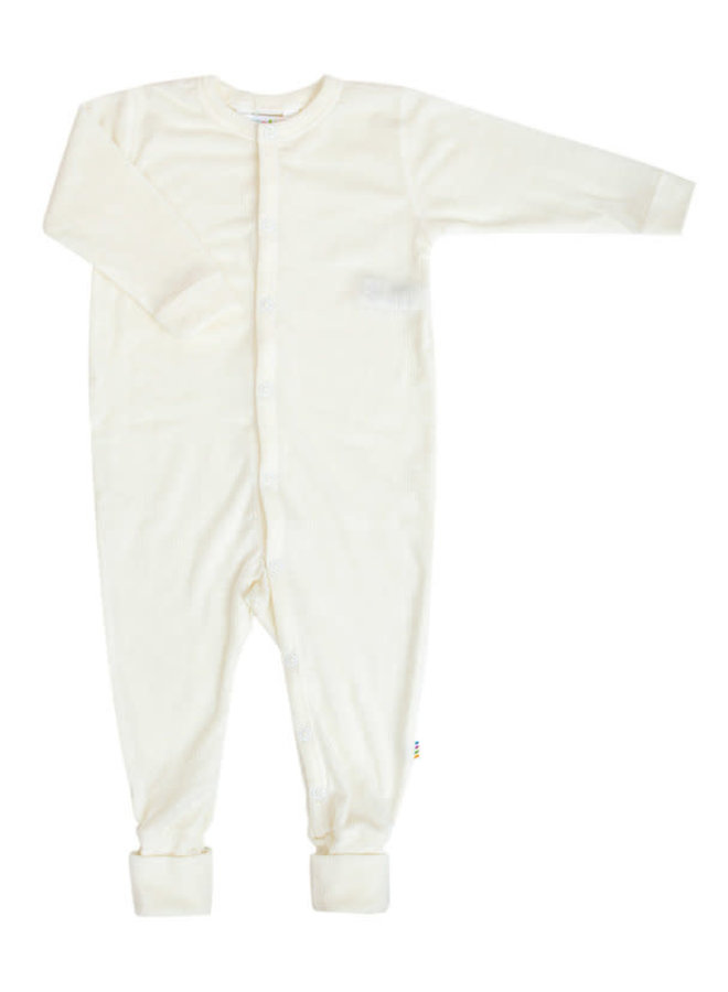 Jumpsuit/boxpakje wol - Naturel