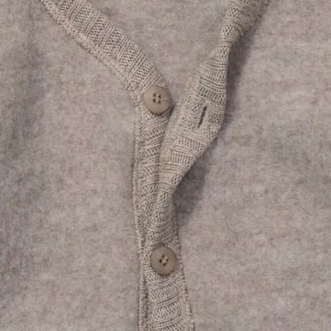 Joha Wolfleece vest - Sesam melange