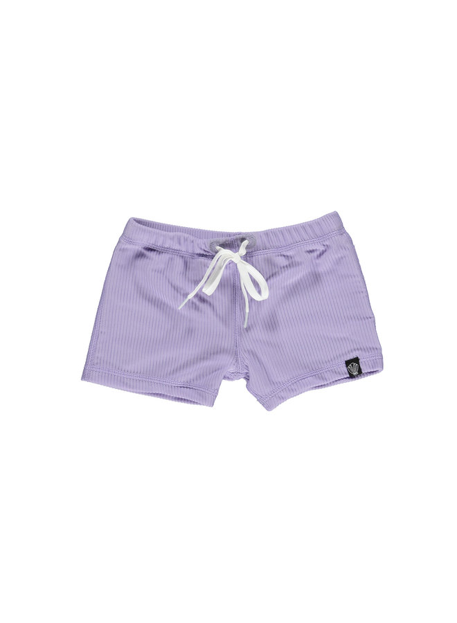 Lavender Ribbed  swimshort