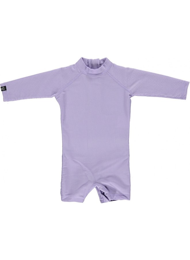 Lavender ribbed Baby suit