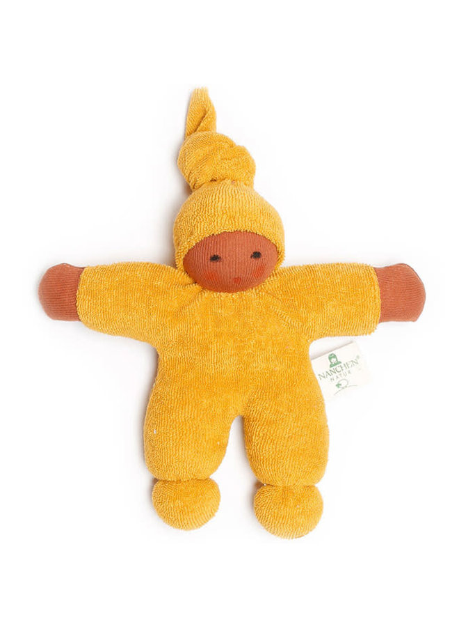 Knuffelpopje goudgeel (22cm)