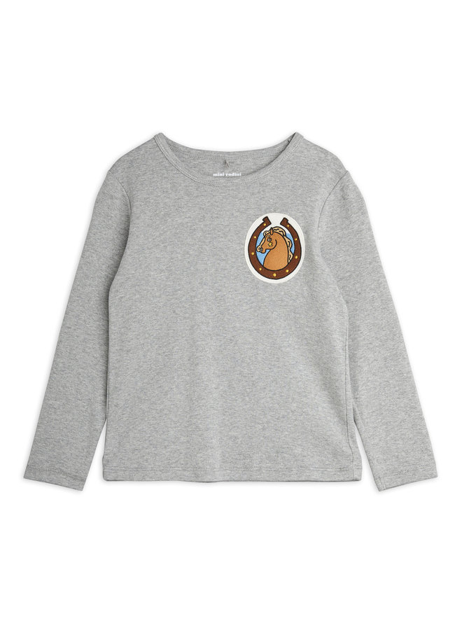 Horses patch ls tee