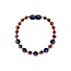 Amber Barnsteen armband baby/peuter 14cm - Cognac lapis lazuli