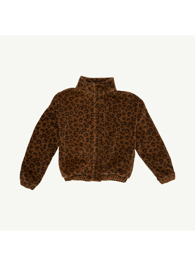 Lovely leopard zip sweater