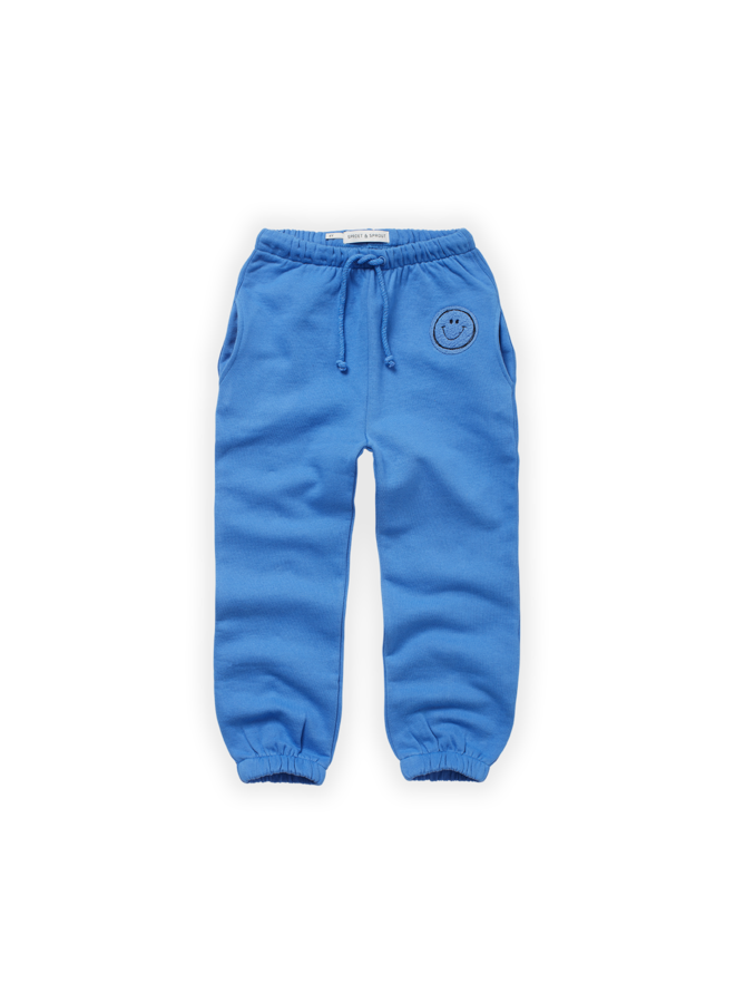 Sweatpants smiley blue