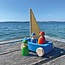 Grimm's Trekfiguur zeilboot met vriendjes