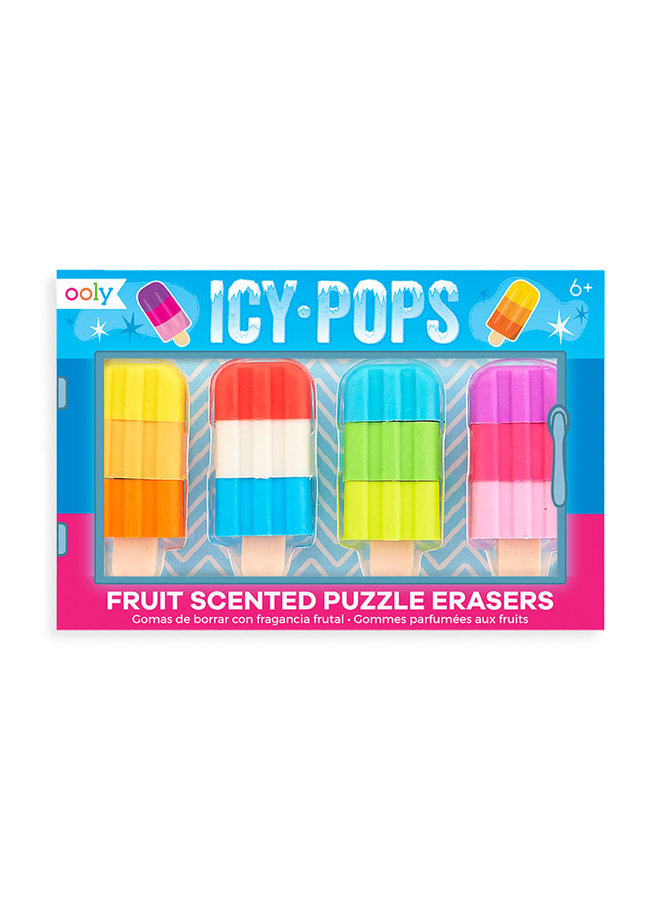 Icy Pops Scented Puzzle Erasers