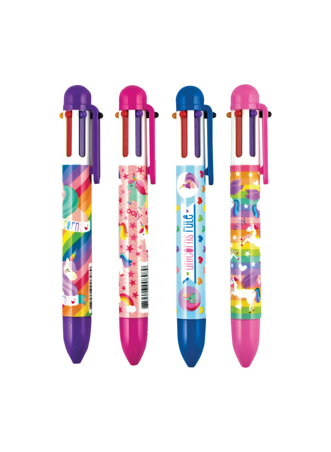 6 Click Pen (1 pen) - Unique Unicorns