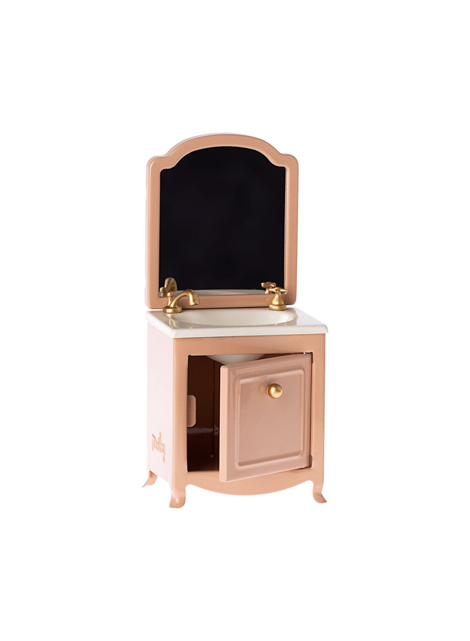 Sink dresser w. mirror, Mouse - Dark powder