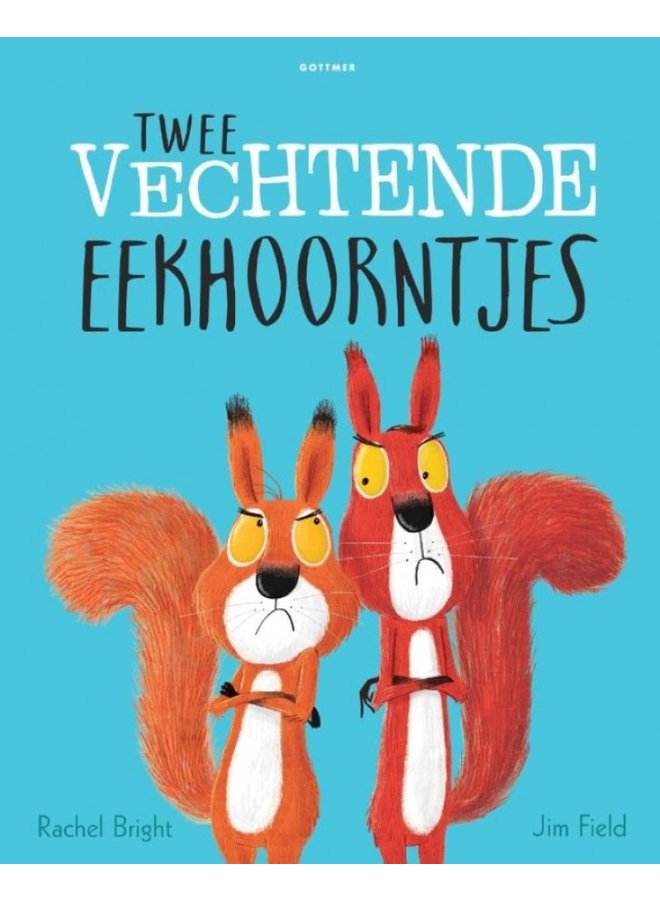 Twee vechtende eekhoorntjes