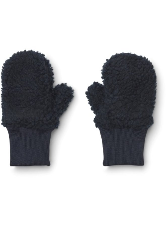 Coy pile mittens - Midnight navy