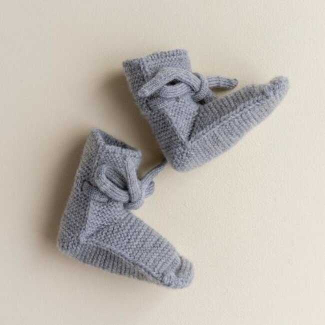 HVID Booties - Wollen slofjes grey melange