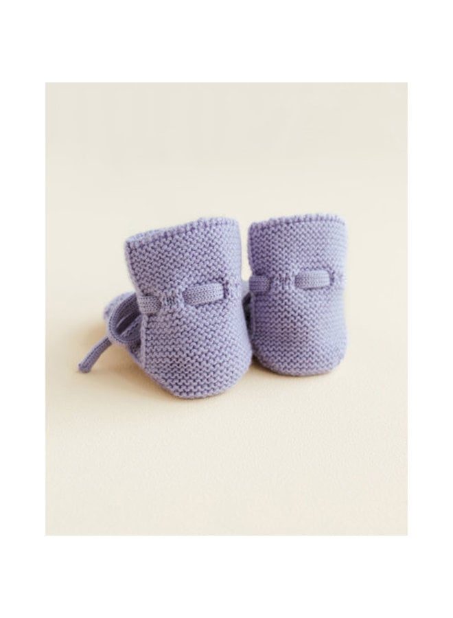 Booties - Wollen slofjes lilac