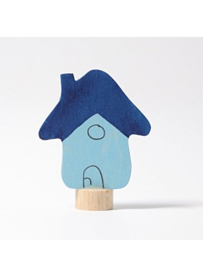 Steker - Blauw huis