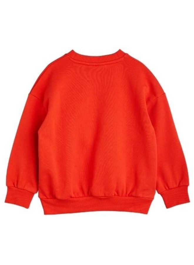 Book club emb sweatshirt red