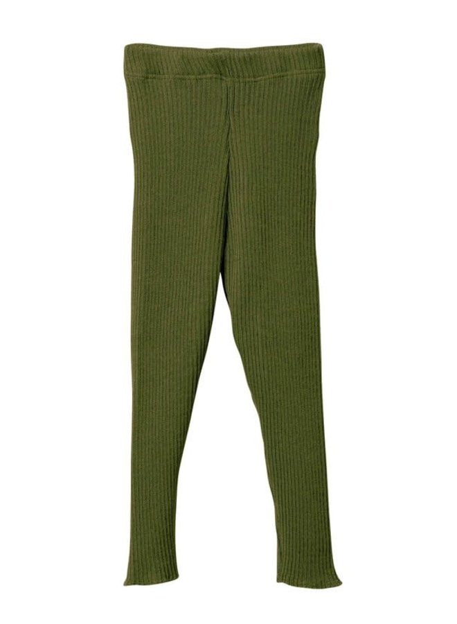 Legging wol gebreid - Olive