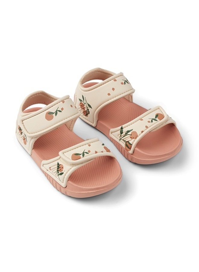 Blumer sandals - Peach / Sea shell