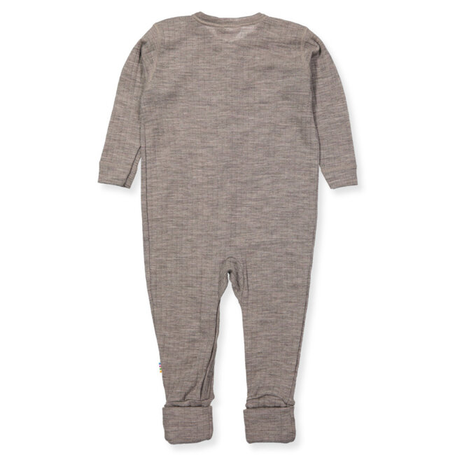 Joha Jumpsuit/boxpakje wol - Sesam melange