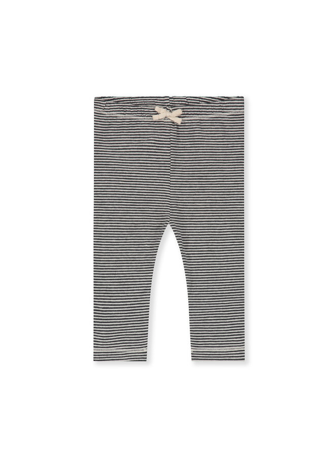 Baby Leggings - Nearly Black - Cream