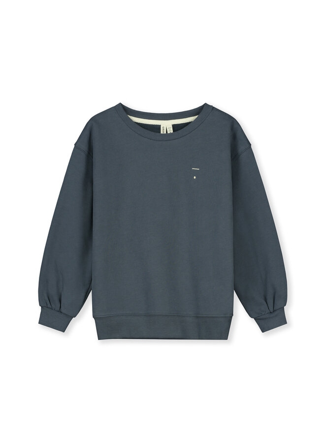 Dropped Shoulder Sweater - Blue Grey