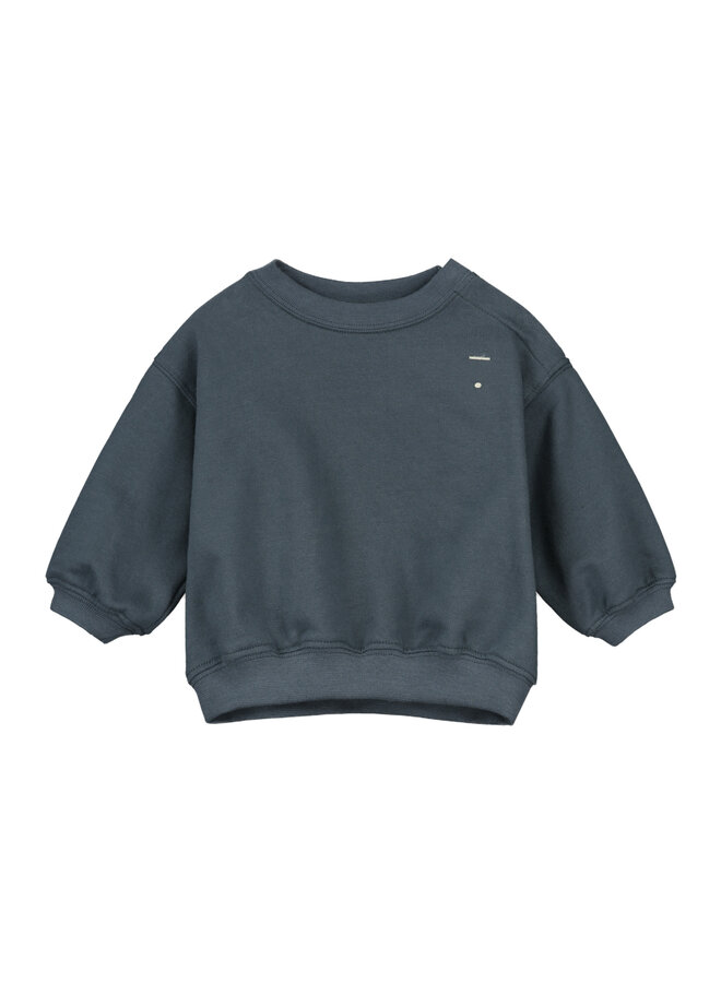 Baby Dropped Shoulder Sweater - Blue Grey