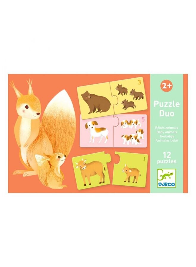 Puzzel - Duo babydieren (2+)