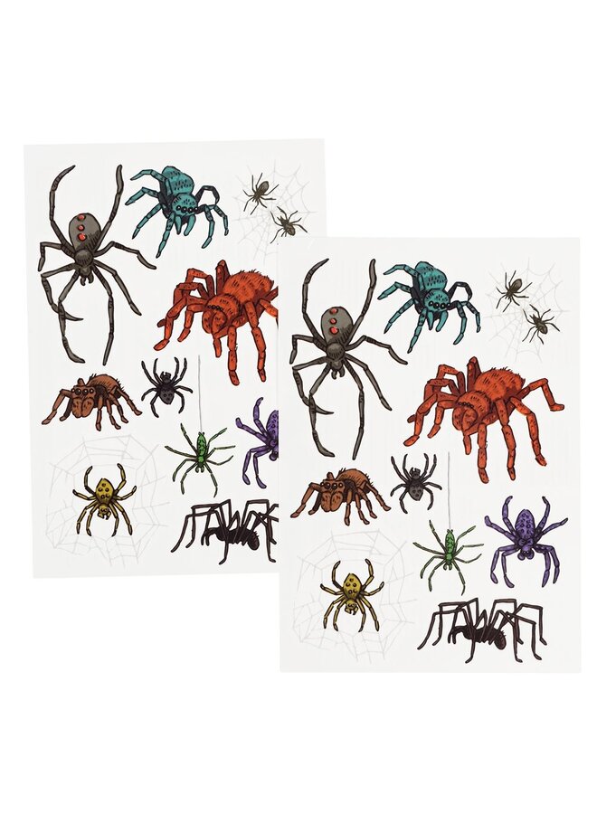 Temporary tattoos - Spiders