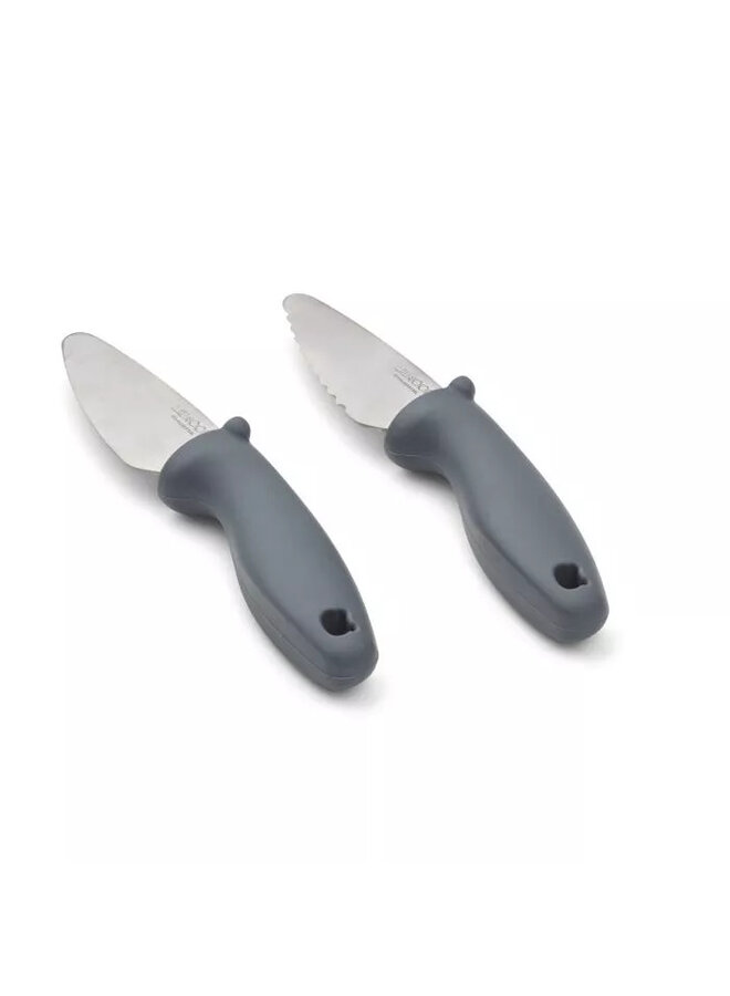 Perry cutting knife set -Whale blue