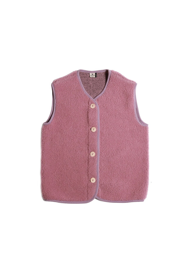 Vest wol po venetian pink