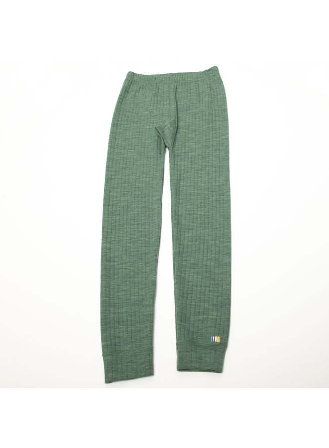 Legging wol  -Groen melange