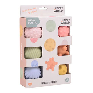 Happy world Motoriek en zintuigballen (bioplastic)