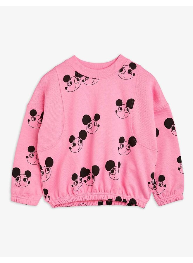 Ritzrats aop sweatshirt pink