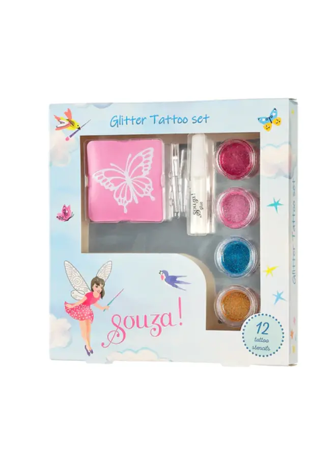 Glitter tattoo set