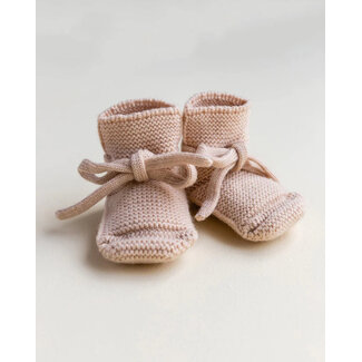 HVID Booties - Wollen slofjes apricot