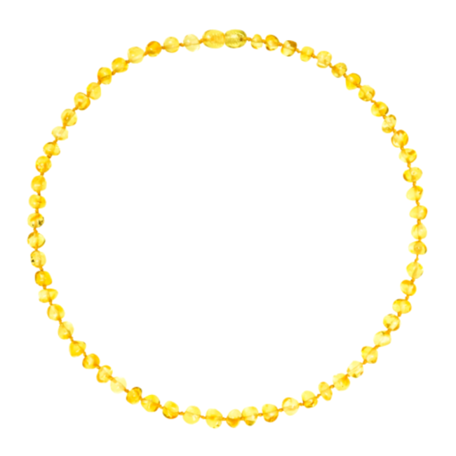 Barnsteen ketting mama 45cm - Lemon