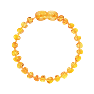 Amber Barnsteen armband baby/peuter 14cm  - Honey