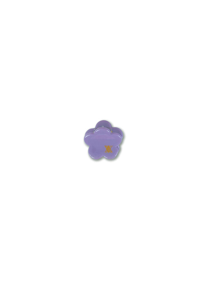 Flower hair clamp small - Violet