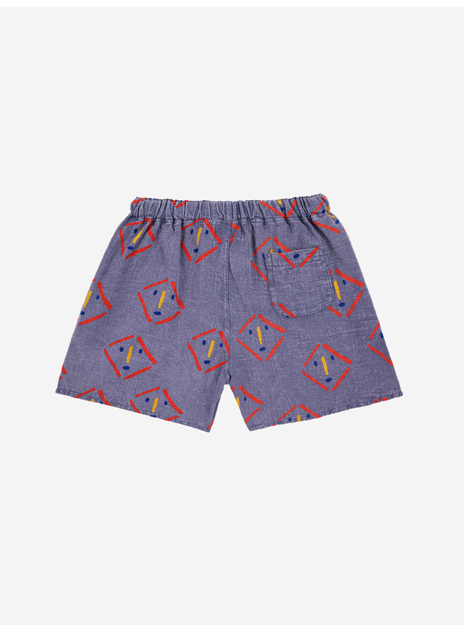 Masks all over woven shorts