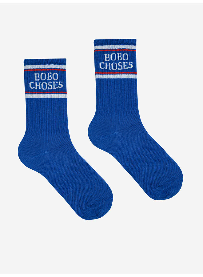 Bobo Choses long socks blue
