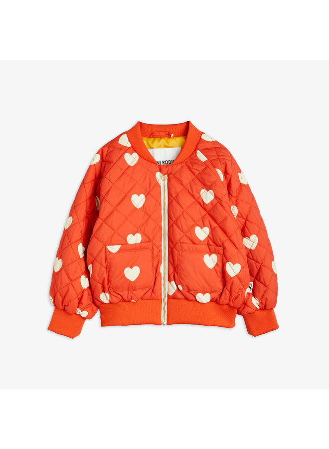 Hearts aop baseball jacket