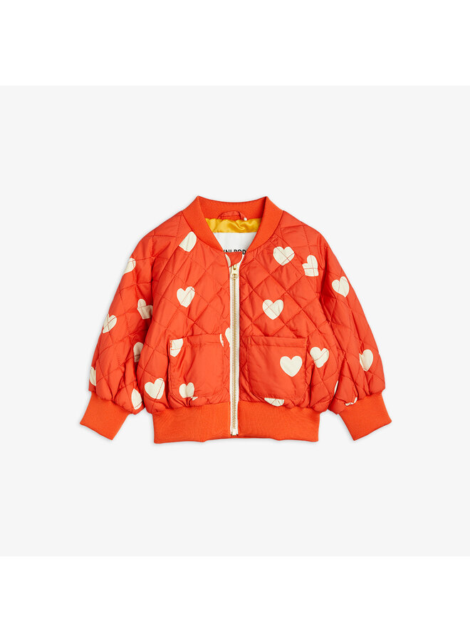 Hearts aop baseball jacket