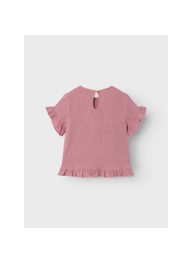 NMFDOLIE SS LOOSE SHIRT LIL nostalgia rose