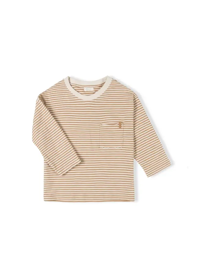 Drop Shirt Caramel stripe